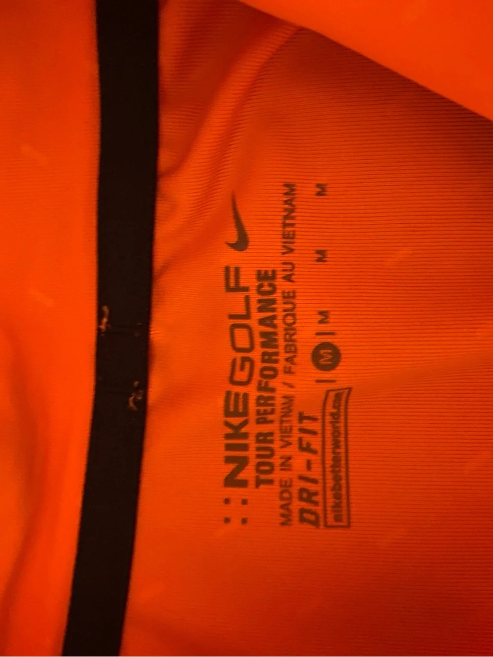 Nike Orange Golf Dri-FIT Pullover